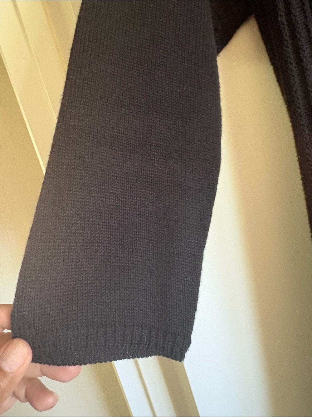 Olivia Sky Black Open-Front Long Cardigan - Picture 3 of 7